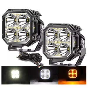 זוג פנסי לד מרובעים 60W