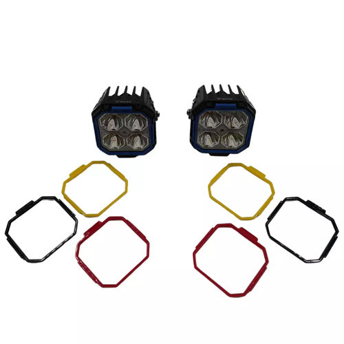 זוג פנסי לד מרובעים 60W