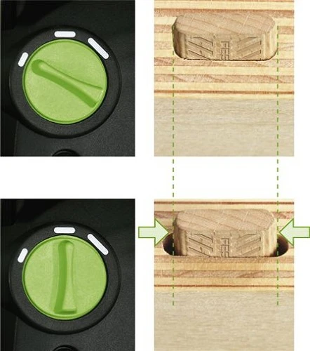 דומינו חשמלי FESTOOL DF 500 420W כולל סט אביזרים אביזרים מלא