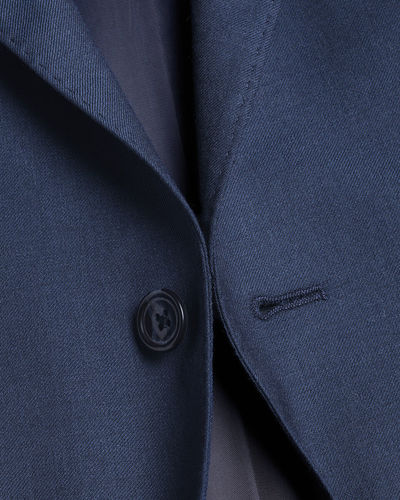 חליפה סלים פיט כחולה - Natural Stretch Twill slim fit Suit- Indigo Blue   