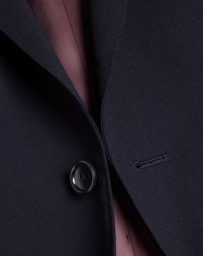 חליפה סלים פיט כחולה - Steel Blue  slim fit Ultimate Performance Check Suit