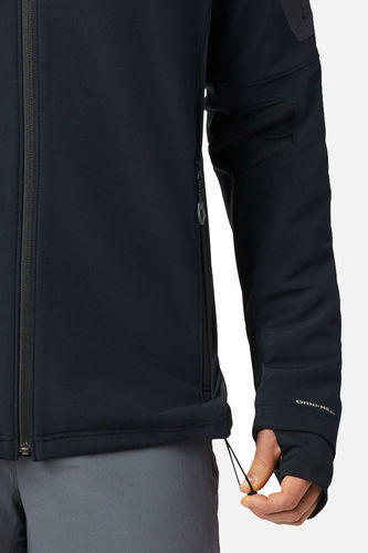מעיל סופטשל שחור לגברים Titan Ridge 4 Hybrid מבית קולומביה COLUMBIA