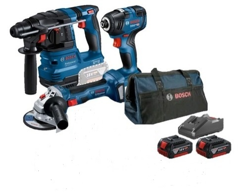 סט 3 כלים Brushless + זוג סוללות 4A מטען