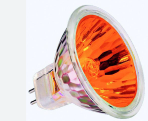 נורת דקרויקה 12V צבעונית אדום 50W BLV