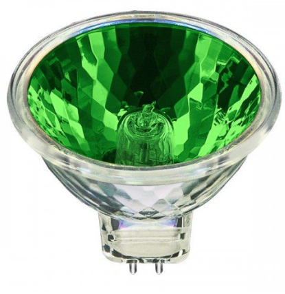 נורת דקרויקה 12V צבעונית ירוק 50W BLV