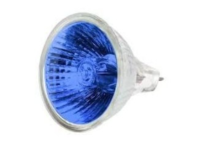 נורת דקרויקה 12V צבעונית כחול 50W BLV