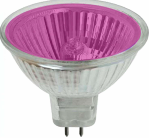 נורת דקרויקה 12V צבעונית מג'נטה 50W BLV