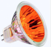 נורת דקרויקה 12V צבעונית כתום 50W
