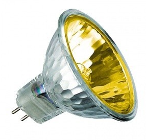 נורת דקרויקה 12V צבעונית צהוב 50W BLV