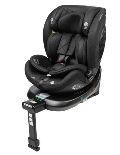 כיסא בטיחות מסתובב 360º משולב בוסטר דגם TRIVO בתקן I-Size ספורטליין צבע שחור