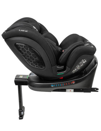 כיסא בטיחות מסתובב 360º משולב בוסטר דגם TRIVO בתקן I-Size ספורטליין צבע שחור