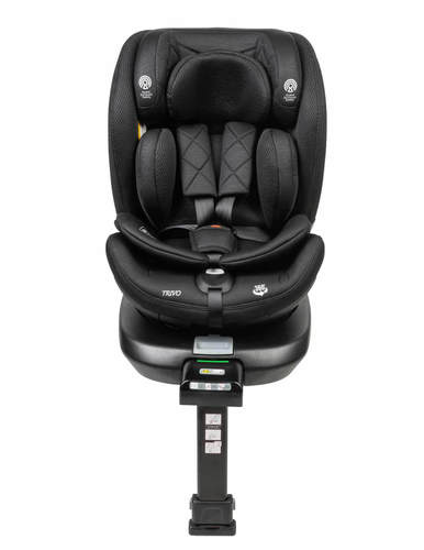 כיסא בטיחות מסתובב 360º משולב בוסטר דגם TRIVO בתקן I-Size ספורטליין צבע שחור