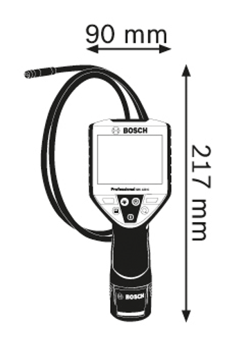 מצלמת ציר גמיש GIC 120C 12V (בורוסקופ) כולל סוללה 2AH מבית BOSCH
