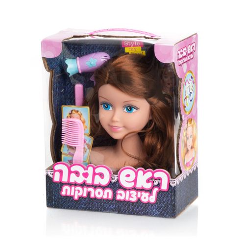 לולה  ראש בובה לעיצוב תסרוקות