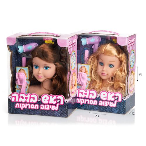 לולה  ראש בובה לעיצוב תסרוקות