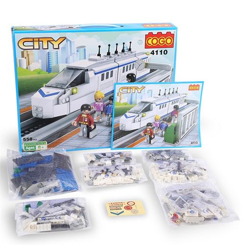 קוגו - משחק הרכבה ענק רכבת עיר סיטי  558 חל'- 4110 COGO