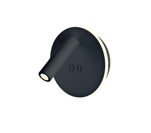 קיר שחור LED 10W+3W