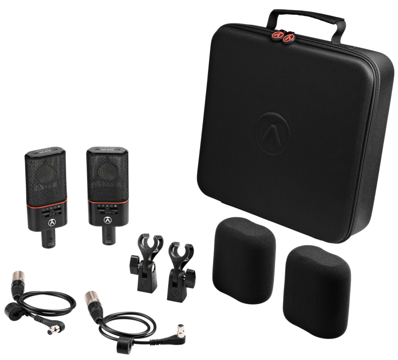 סט זוג מיקרופונים Austrian Audio OC818 Black Dual Set Go