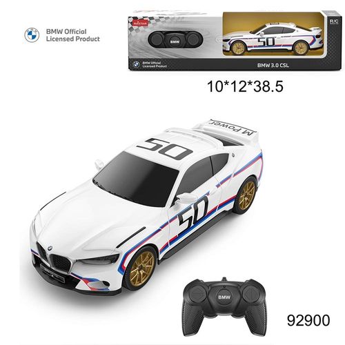 רכב במוו שלט לבנה - Rastar 1:24 RC BMW 3.0 CSL