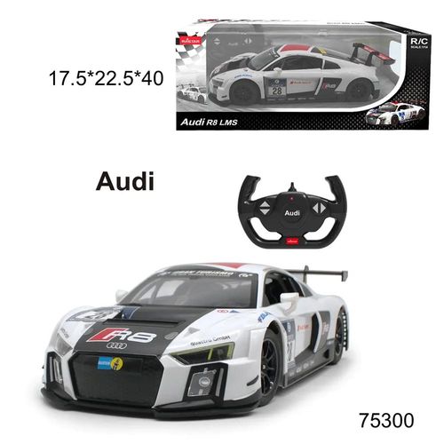 רכב אודי אר 8 לבנה - Rastar 1:14 RC Audi R8 LMS Performance