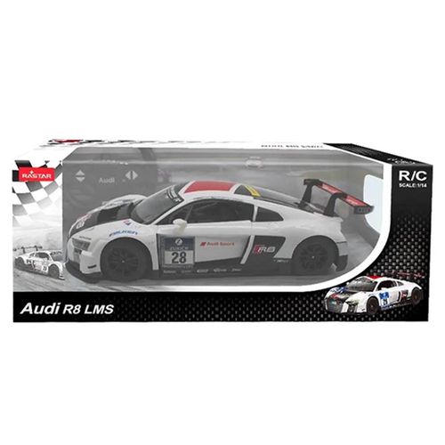 רכב אודי אר 8 לבנה - Rastar 1:14 RC Audi R8 LMS Performance