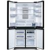 מקרר 4 דלתות 611 ליטר SHARP שארפ דגם SJ-8942 WH/ BK זכוכית שחורה או לבנה