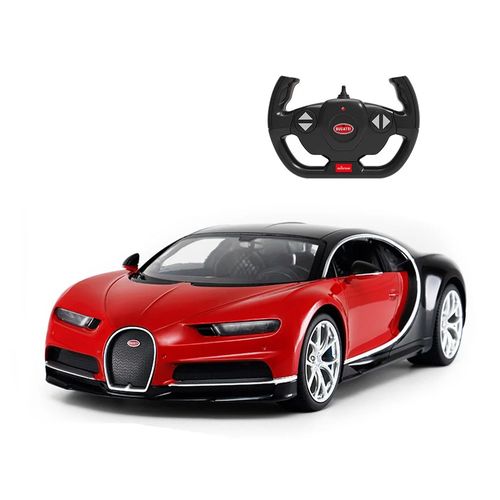 רכב בוגאטי שירון אדומה שלט רחוק עם אורות  RASTAR Buggati Chiron 1:14