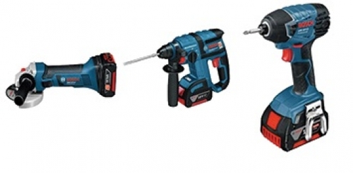 סט 3 כלים ליתיום BOSCH 15990.G48 18V