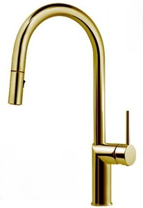 ברז נשלף SLIM למטבח PULL DOWN צבע זהב מוברש 302669F15S חמת