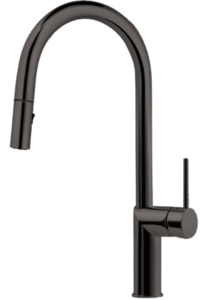 ברז נשלף SLIM למטבח PULL DOWN צבע שחור מוברש 302669GM חמת