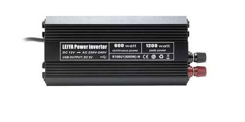 ממיר מתח לרכב ‎ 600W מ–12V ל 220V דגם סמיקום SEMICOM 8106U1(600W)