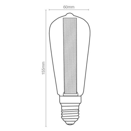 נורת לד לייזר ST60 E27 2W יורולוקס 
