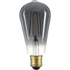 לד דמוי להט זכוכית מעושנת 8W E27 2200K ST64 ניתן לעמעום
