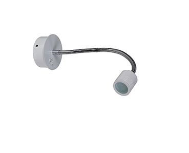 קיר לבן LED 3W (אור חם)