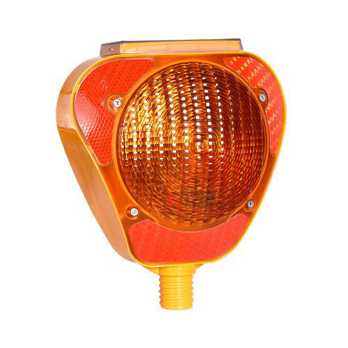 נצנץ סולארי דו צדדי צהוב כולל מחזירי אור MFK - MADE IN EUROPE