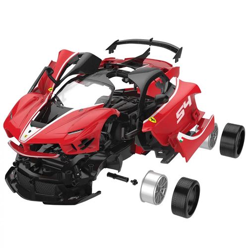 ערכת הרכבה רכב פרארי אדום עם שלט - RASTAR RC FERRARI FXX-K EVO 1:18