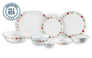 מערכת קורנינג 18 חלקים CORELLE® - Spring Pink