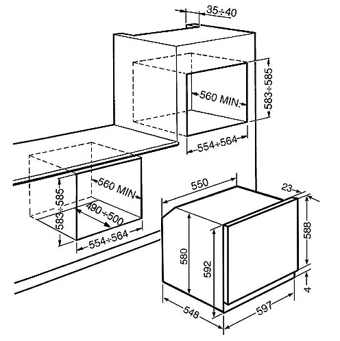 תנור בנוי Smeg SFP6301TVX יבואן רשמי