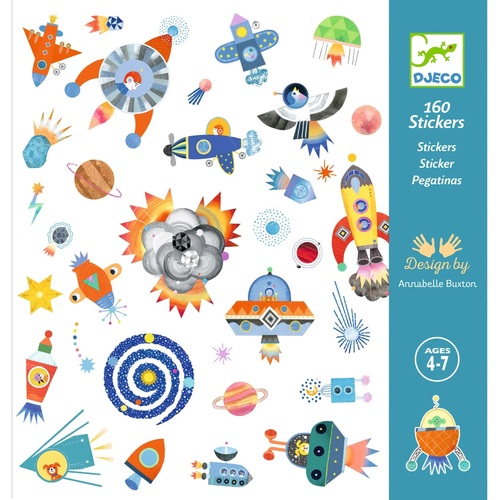 יצירה 160 מדבקות - בין כוכבים DJECO 