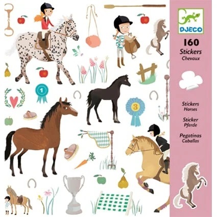 יצירה 160 מדבקות -סוסים DJECO 