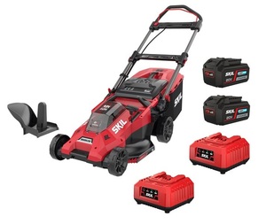מכסחת דשא 40V(2x20V) Brushless רוחב 43 ס"מ + 2 סוללות 4.0Ah כולל 2 מטענים  SKIL