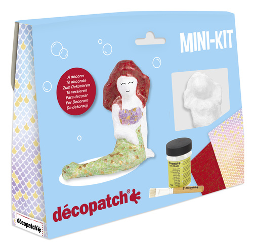 קיט צביעה עיסת נייר מבית DECOPATCH (צרפת) - דגם בת הים