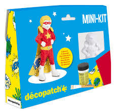 קיט צביעה עיסת נייר מבית DECOPATCH (צרפת) - דגם SUPERHERO