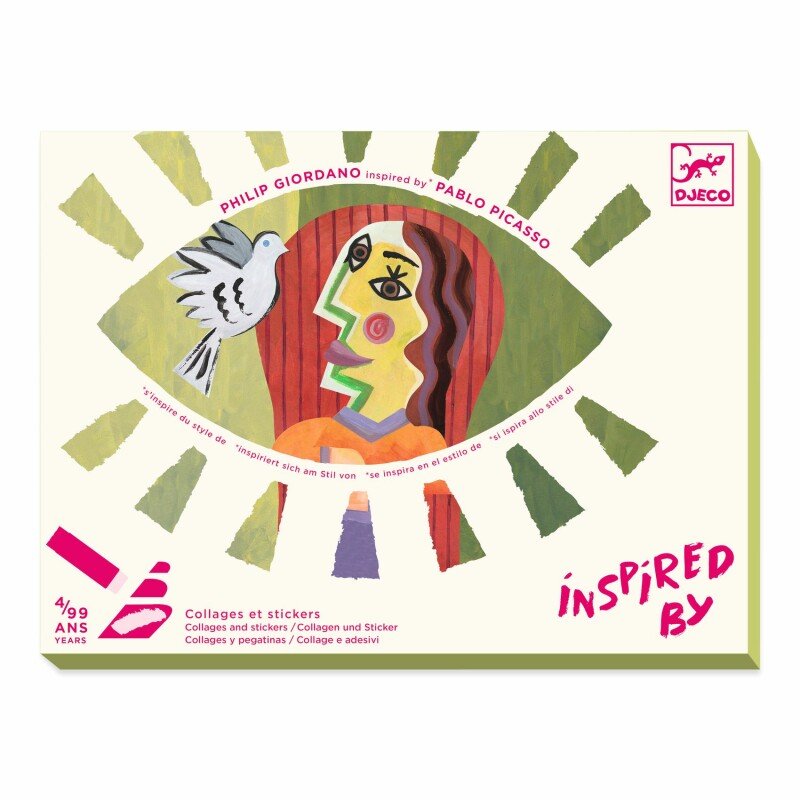 יצירה בהשראת אמנים פיקאסו הדבקה - DJECO