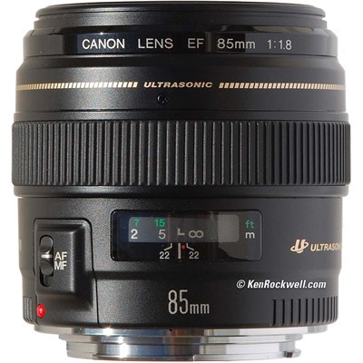 עדשה יד שניה Canon EF 85mm f/1.8 USM קנון - במצב חדש כמעט ללא שימוש 