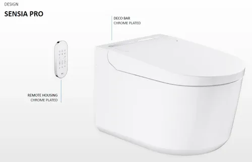 אסלת GROHE Sensia Pro חכמה עם טכנולוגיות היגיינה מתקדמות, עיצוב מודרני ונוחות אישית מבית גרואה.