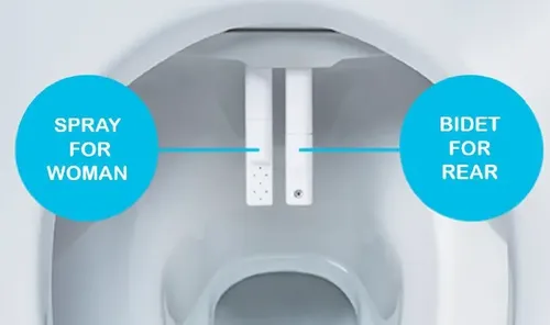 אסלת GROHE Sensia Pro תלויה בחדר רחצה מודרני, משתלבת בעיצוב מינימליסטי עם תחושת ניקיון וטכנולוגיה מתקדמת.