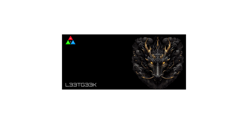 משטח לעכבר ומקלדת  LeetGeek | L33TG33K Obsidian | Pyro 