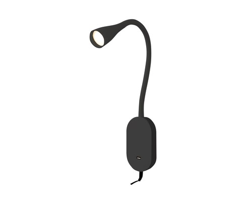 קיר שחור LED 5W USB