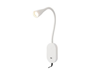 קיר לבן LED 5W USB